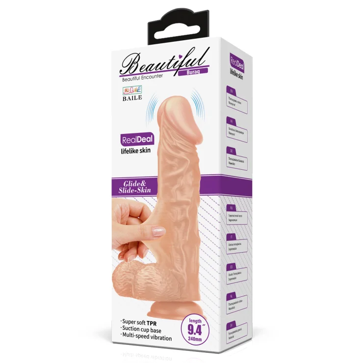 01- Imagen de Producto - Indigo Sexshop - Consolador Vibrador Realista Burag