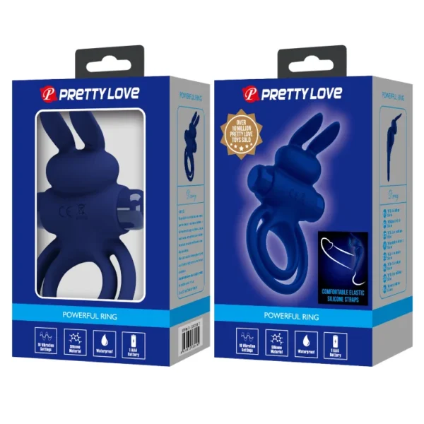 02 - Indigo Buy Sex shop - Anillo vibrador para pene vibrant rabbit azul (1)