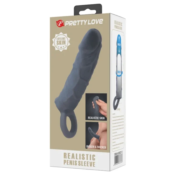 Indigo-Buy-Sex-shop-Funda para pene-Realistic-Penis-Juguete-Sexual