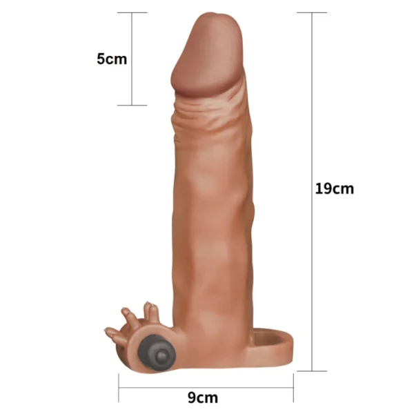 Indigo Buy Sex shop Peru Funda vibradora realista para pene Xtender 19T Juguete Sexual