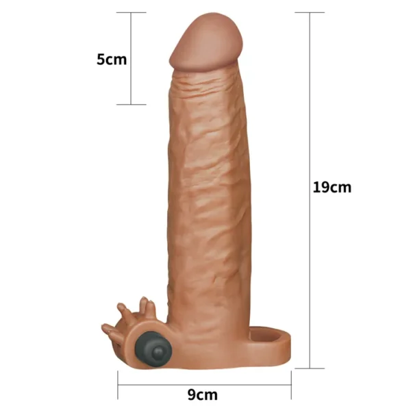 Indigo Buy Sex shop Peru Funda vibradora realista para pene Xtender 19C Juguete Sexual