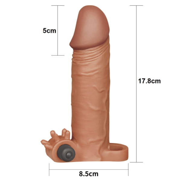 Indigo Buy Sex shop Peru Funda vibradora realista para pene Xtender Choc Juguete Sexual