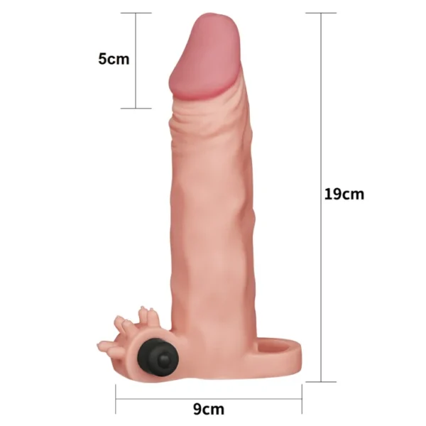 Indigo Buy Sex shop Peru Funda vibradora realista para pene Xtender 19 Juguete Sexual