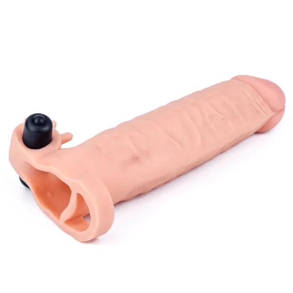Indigo Buy Sex shop Peru Funda vibradora realista para pene Xtender 19V Juguete Sexual