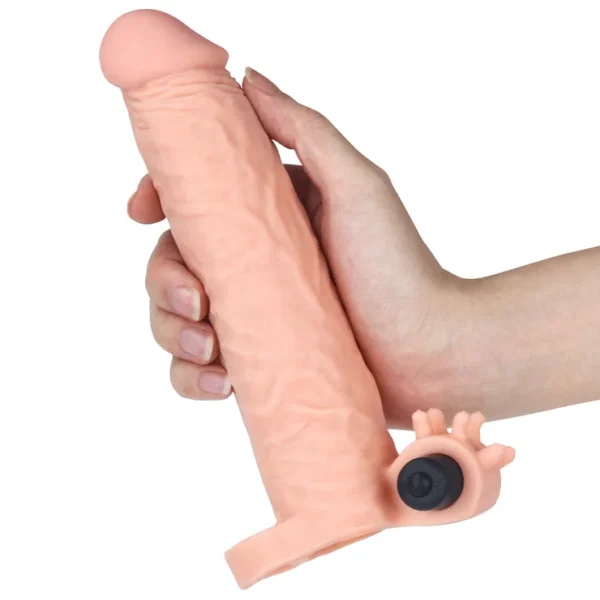 Indigo Buy Sex shop Peru Funda vibradora realista para pene Xtender 19V Juguete Sexual