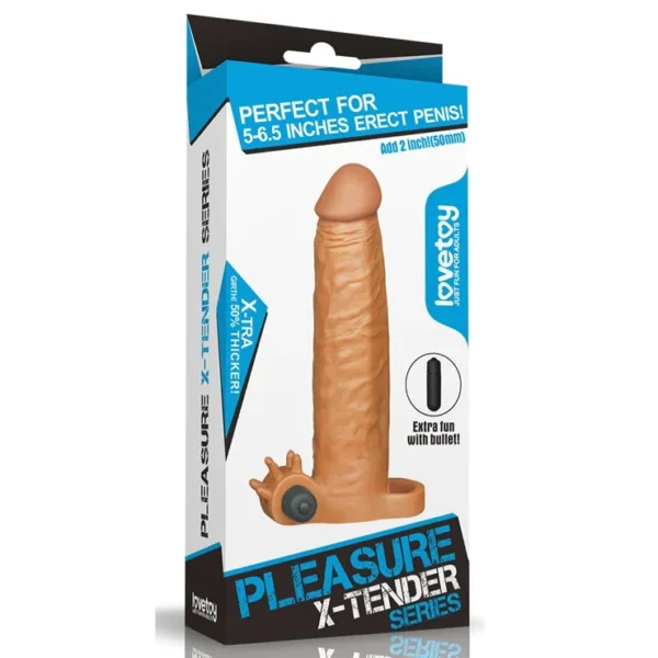 Indigo Buy Sex shop Peru Funda vibradora realista para pene Xtender 19C Juguete Sexual