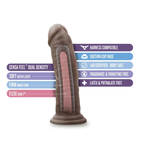 Indigo Sexshop Peru Dildo con Dildo Au Naturel Choc Juguete Intimo