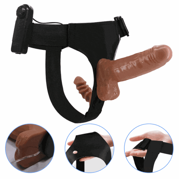 Indigo Sexshop Peru Strap On Doble Arnes con Dildo Ultra Juguete Intimo